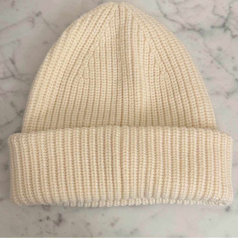 Coach Cream Knit Beanie - Picture 2 of 2